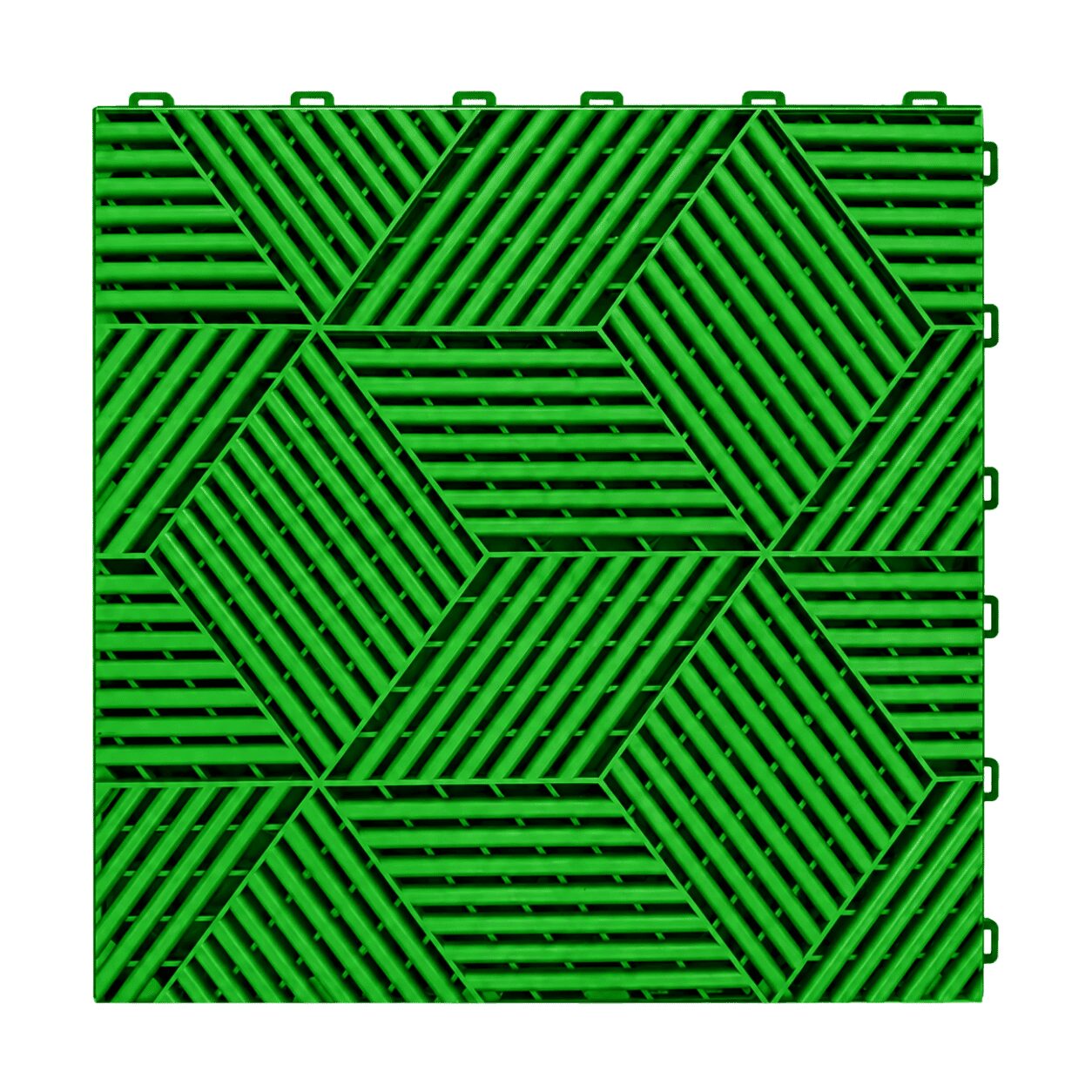 Piso Modular Perforado Premium Color Verde Medida 40*40